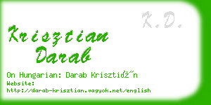 krisztian darab business card